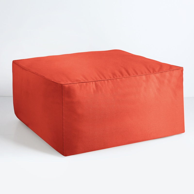 Sorra Home Sunbrella Outdoor Corded Bean Pouf