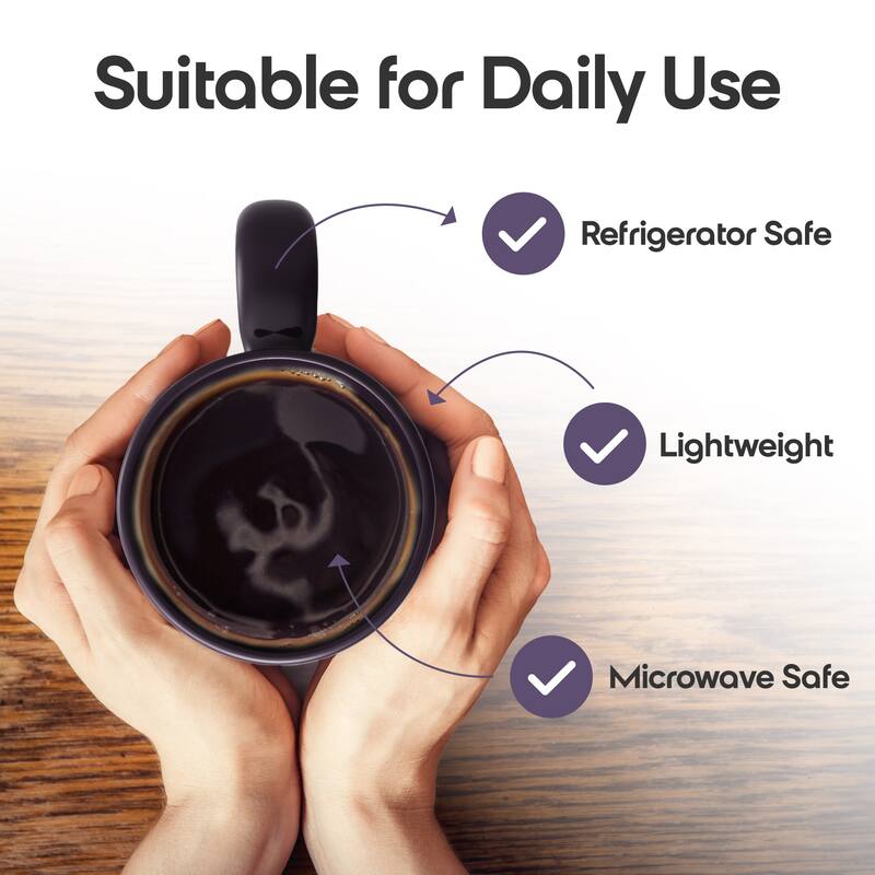 Omniware Teaz Cafe 18 oz Mug with Matte Finish - 3.5" D x 7.75" H