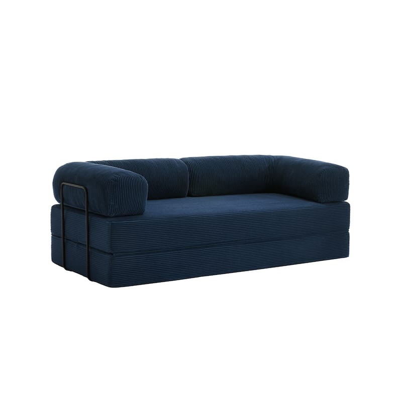 Oversized Corduroy Convertible Floor Sofa Bed Sleeper Couch