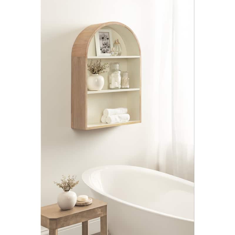 Kate and Laurel Arcott Arch Wall Shelf