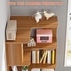 preview thumbnail 21 of 41, 6-Tier Corner Book Shelf, 64.9"Tall Freestanding Wood Industrial Bookcase Bookshelf