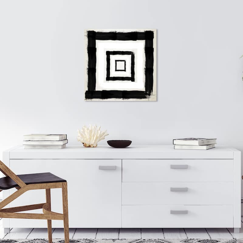 Wynwood Studio Canvas Abstract Magical Thinking Black and Modern & Contemporary Wall Art Canvas Print - 20 x 20