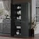 preview thumbnail 1 of 8, Palace Imports 100% Solid Wood Pantry Cabinet, 2 Drawers, Adjustable Shelves, 32" Wide, 71.5" Tall - 32" x 71.5" Gray - Solid