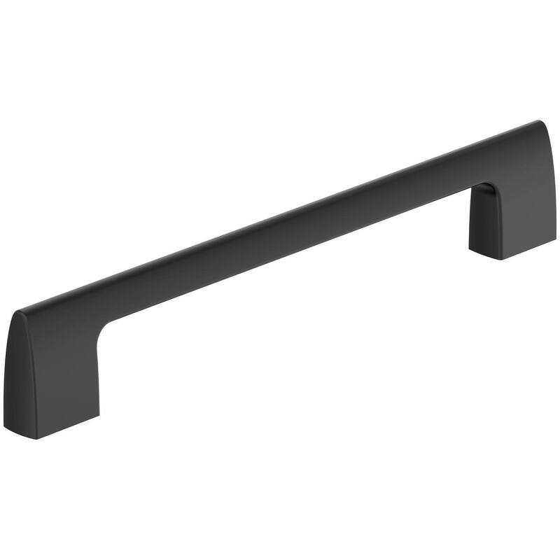 Amerock BP55488 Riva 7-9/16" Center to Center Handle Cabinet Pull - Matte Black