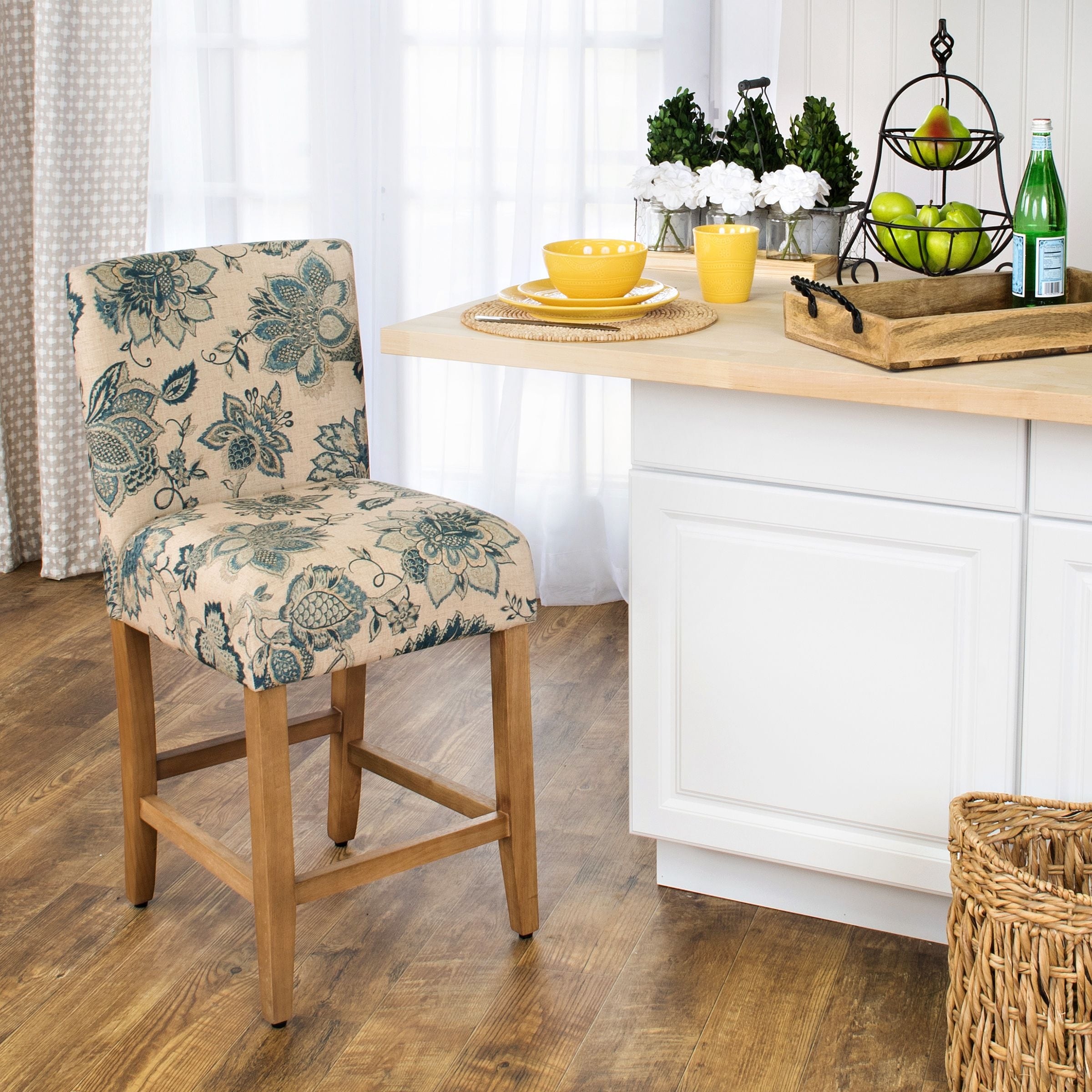 HomePop Lexie 24-inch Counter Height Barstool - 24 inches