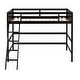 preview thumbnail 15 of 33, Minimalist Twin Size Loft Bed with Ladder and Guardrails