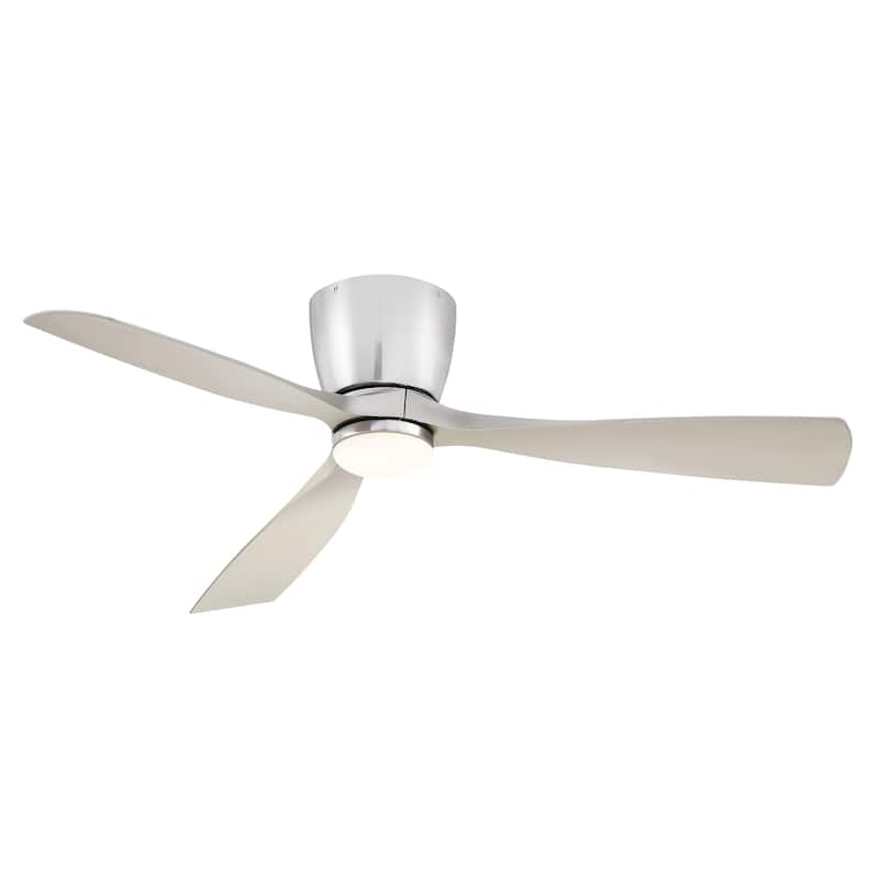 Klinch 52 inch Indoor/Outdoor Ceiling Fan with LED Light Kit - Brushed Nickel