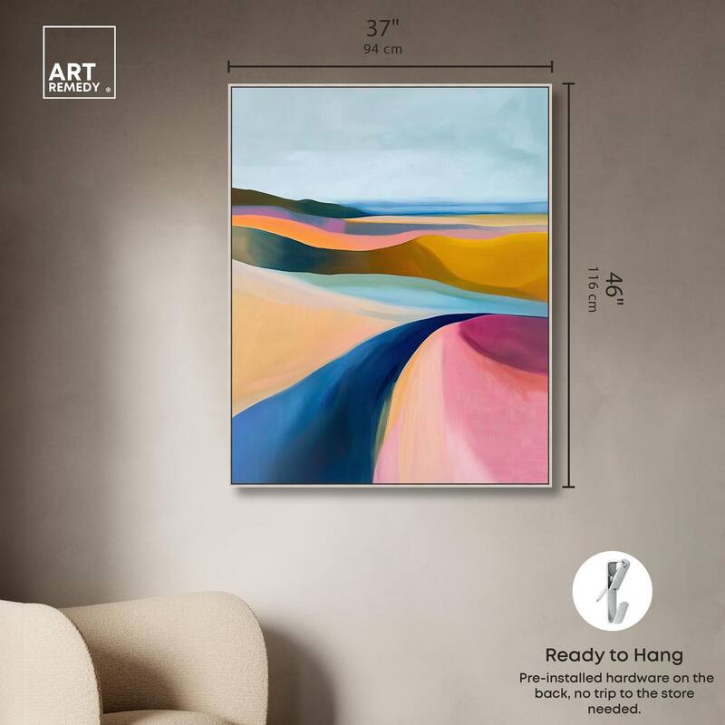 Colorful Dunes I Canvas by Art Remedy