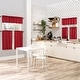 preview thumbnail 25 of 66, No. 918 Martine Microfiber Semi-Sheer Rod Pocket Kitchen Curtain Valance and Tiers Set