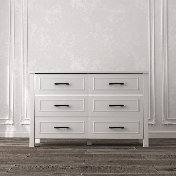 assembled white dresser EnHomee for Bedroom with 10 Drawer, Multi-Layer Organization Thats why a wall 6 Drawer Double Dresser White