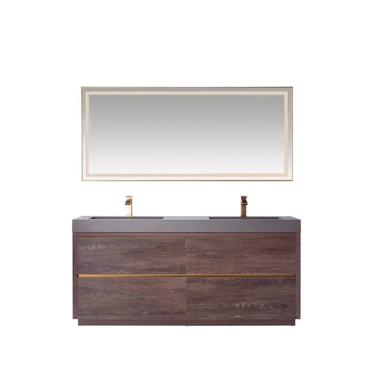Miseno MV703072 Huesca 72" Free Standing Double Basin Vanity Set with