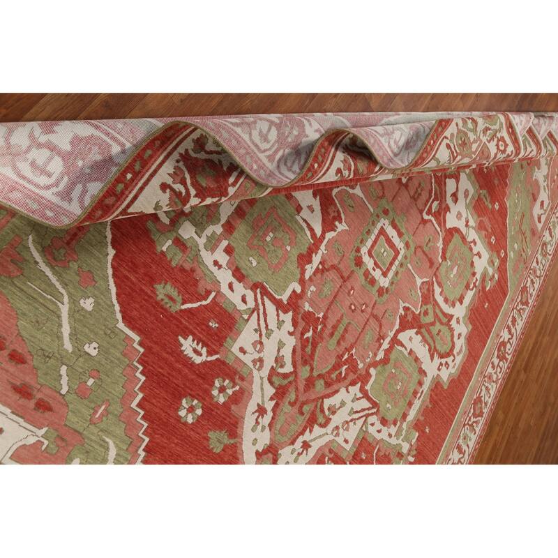 Heriz Serapi Turkish Oriental Traditional Wool Area Rug Hand-knotted - 9'9" x 13'0"