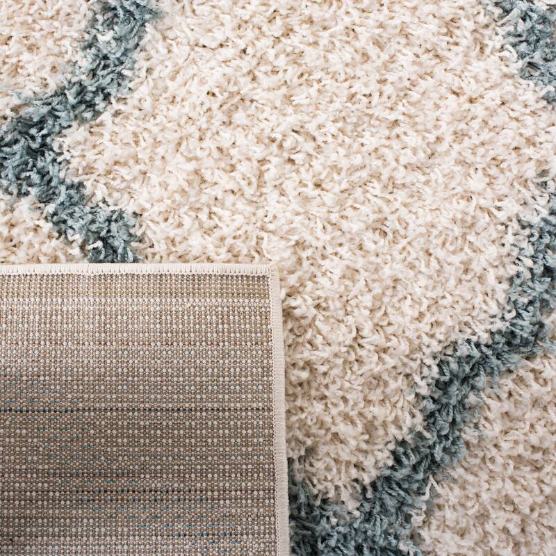 SAFAVIEH Dallas Shag Hacer Trellis 1.5-inch Thick Rug