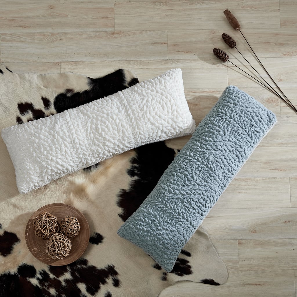 G.H. Bass & Co. Cable Knit Pinsonic Sherpa Decorative Pillow