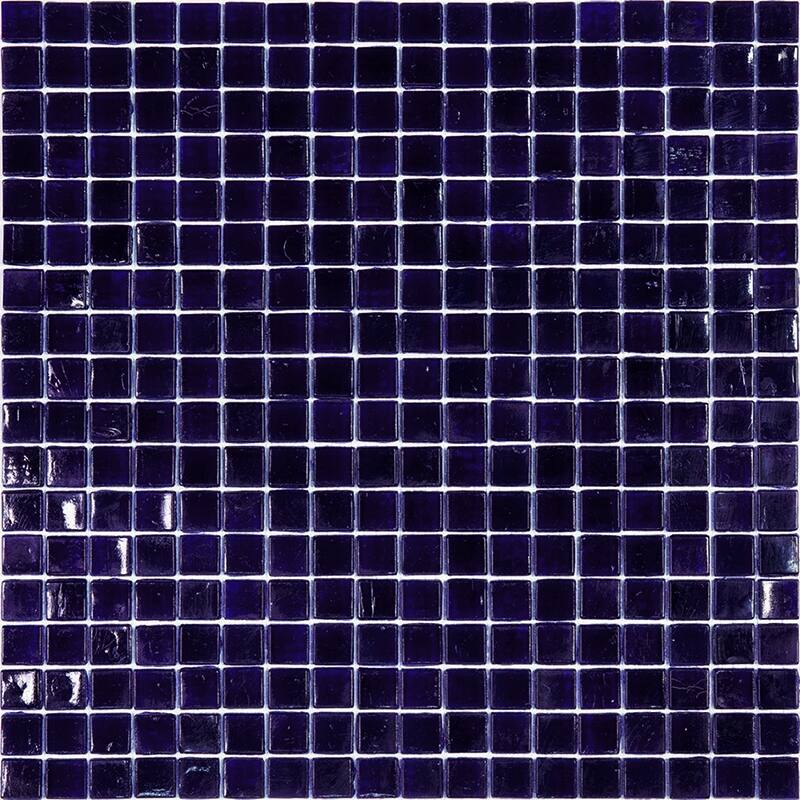 Apollo tile 12" x 12" Skosh Glossy Indigo Blue Glass Tile (18.69 sq ft/case) - 20 Pack