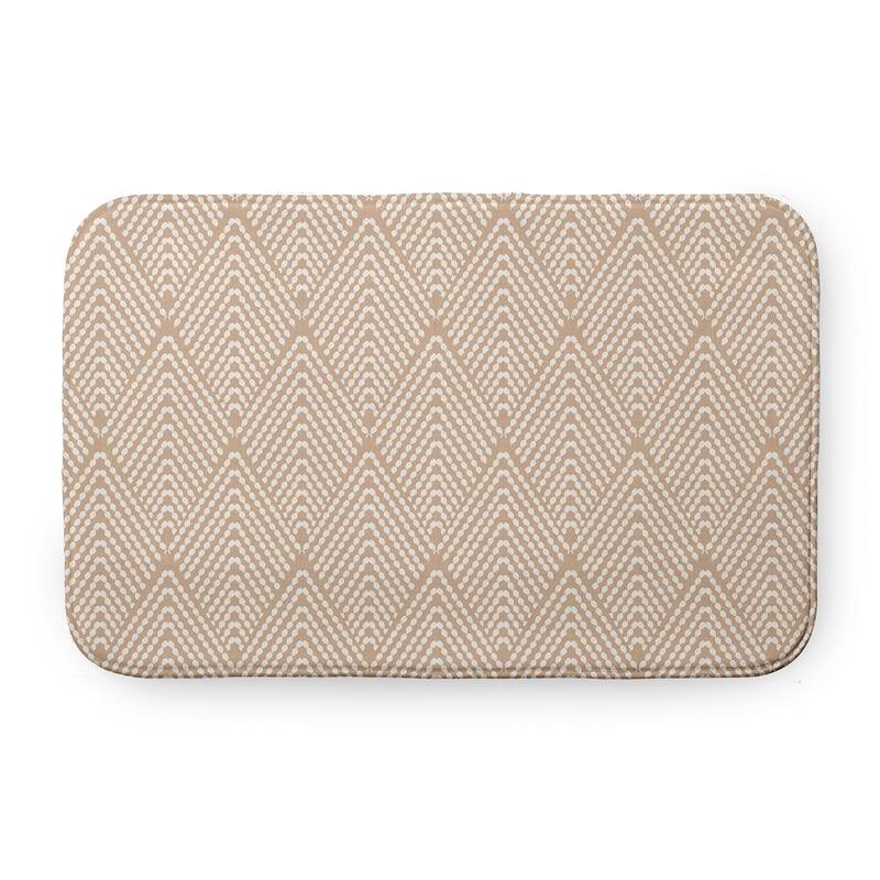 Lifeflor Diamond Bathmat - 34" x 21" - Basswood Brown