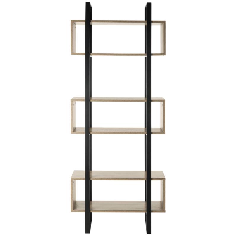 SAFAVIEH Erlen Light Brown/ Black Etagere - 31.5' x 12.6' x 78.8' - 32Wx13Dx79H
