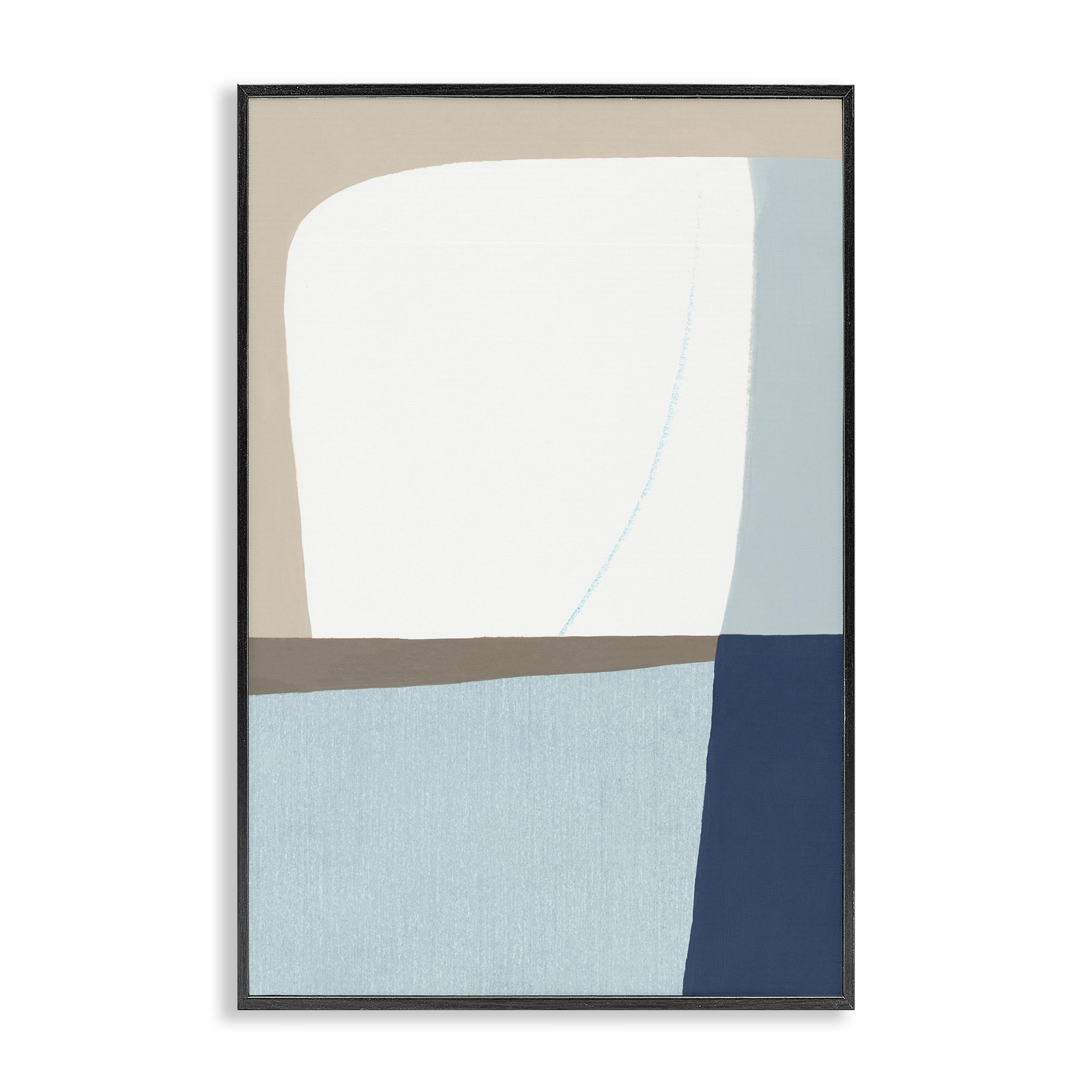 Stupell Geometric Natural Flow Framed Giclee Art Design By Hannah Dawson