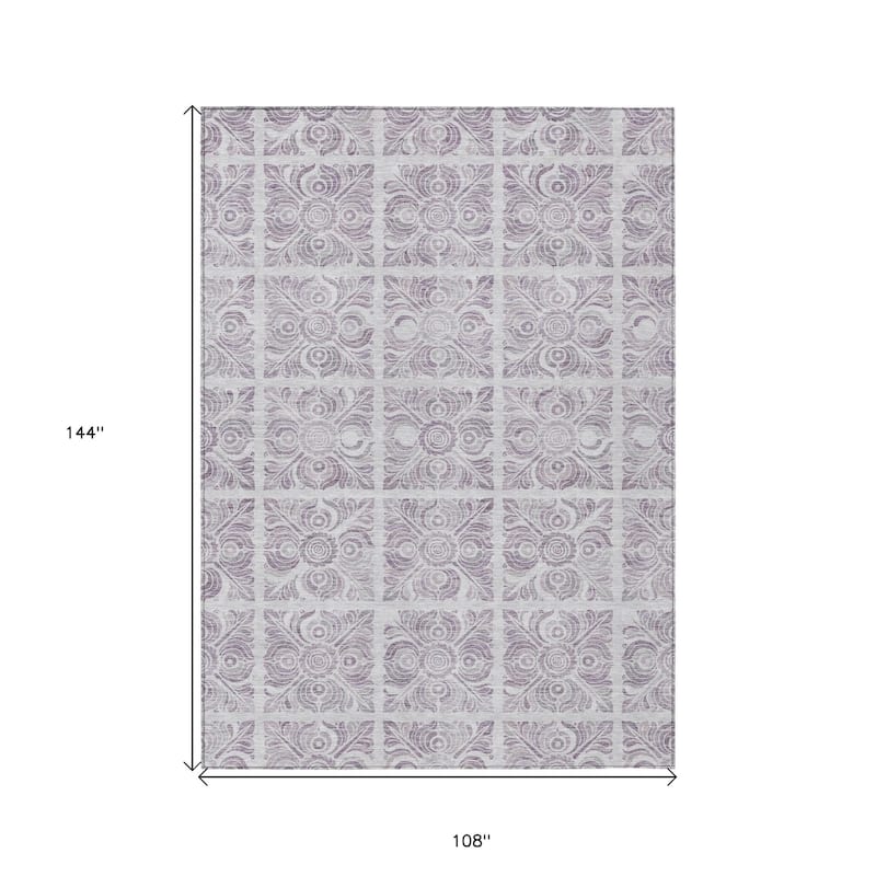 HomeRoots Medallion Transitional Rectangle Outdoor Rug