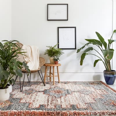 Corrado Southwestern Shag Area Rug