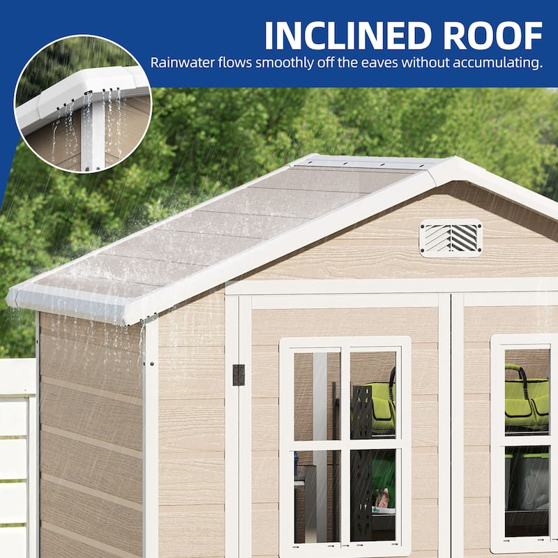 Moasis 6x4.4 Ft Resin Storage Shed