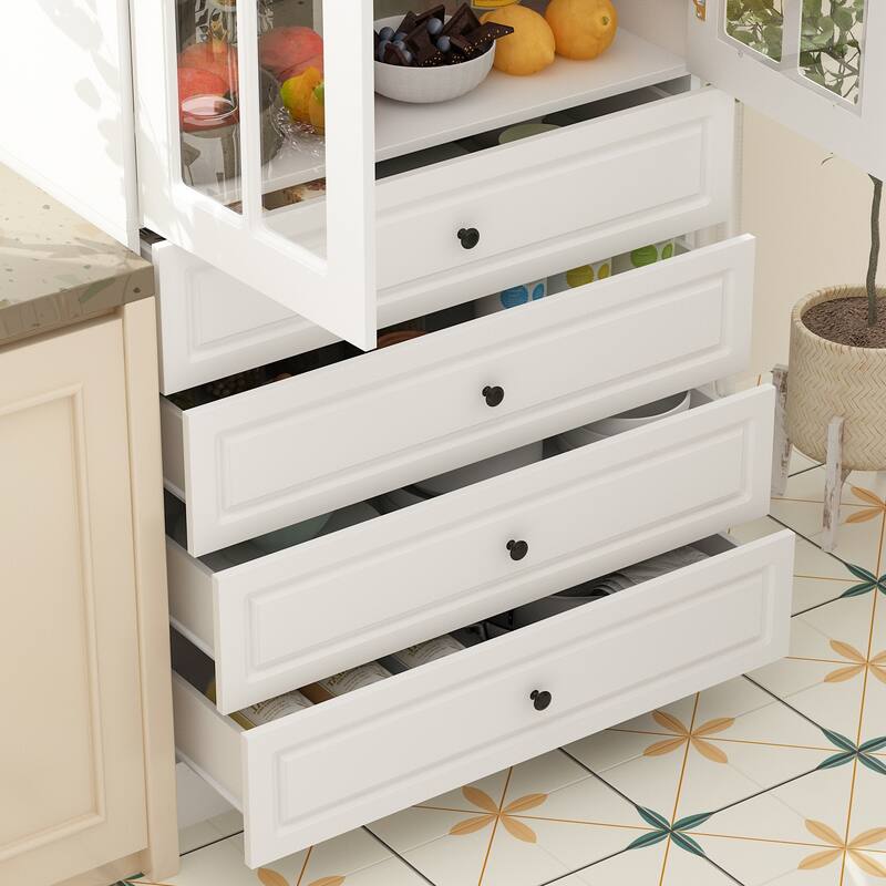 Modular White Contemporary Office Storage Display Cabinet w/UV Finish