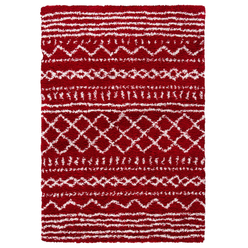 SAFAVIEH Arizona Shag Lotta Moroccan 1.2-inch Thick Rug