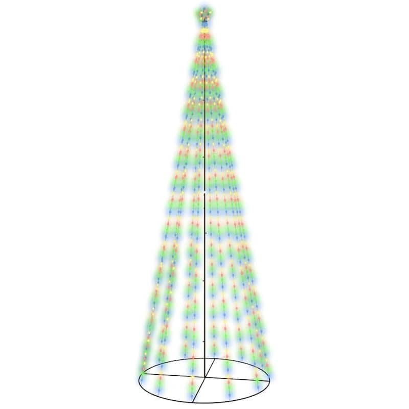 vidaXL Christmas Cone Tree Decoration Artificial Christmas Tree with LEDs