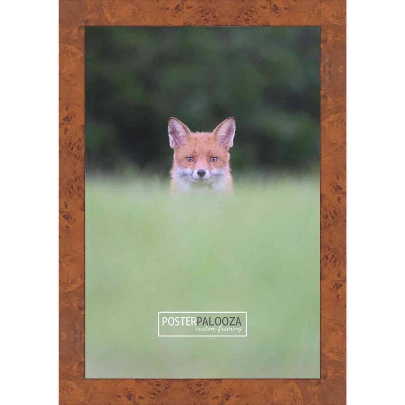 30x15 Veneer Honey Pecan Complete Wood Picture Frame with UV Acrylic