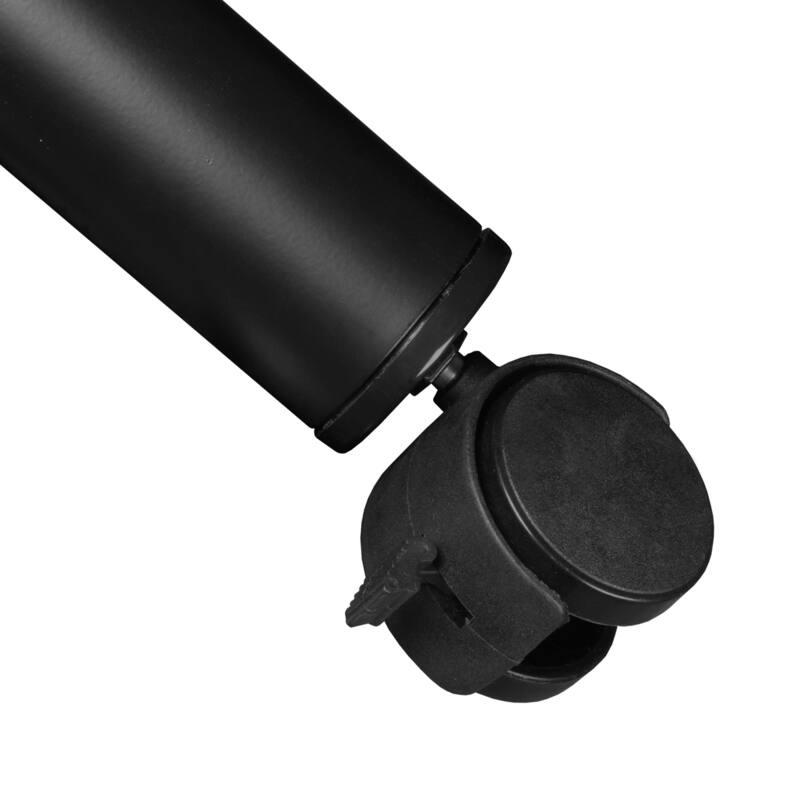 48 x 24 in. Mobile Training Seminar Table- Mahogany Top, Black Legs