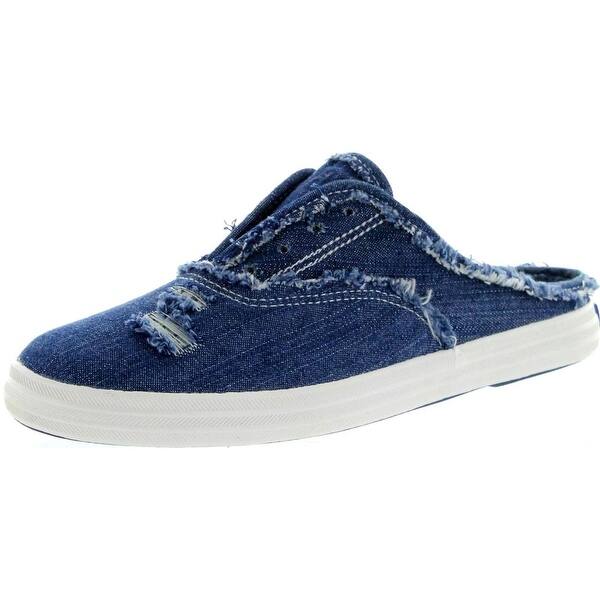 Shop Keds Girls Champion Slip On Open Back Shoes Blue 1 M Us Little Kid Overstock 14383981