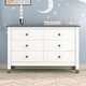 preview thumbnail 13 of 16, Wooden Storage Dresser with 6 Drawers,Storage Cabinet for kids White