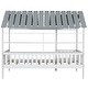 preview thumbnail 6 of 10, Twin Size House Bed with Roof and Storage Shelves