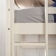 preview thumbnail 15 of 27, Walker Edison Solid Wood Twin Size Low Loft Bed with Ladder