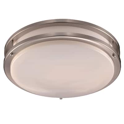 Trans Globe Lighting LED-10262 Barnes 17" Wide LED Flush Mount Drum