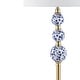 preview thumbnail 6 of 6, Aveiro 62.5" Classic Iron LED Floor Lamp, Transitional Gold with Blue and White by JONATHAN Y