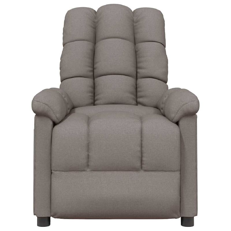 vidaXL Recliner Taupe Fabric - 29.1" x 38.9" x 40.1"