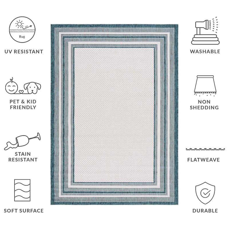 SAFAVIEH Courtyard Vickie Indoor/ Outdoor Waterproof Patio Backyard Rug