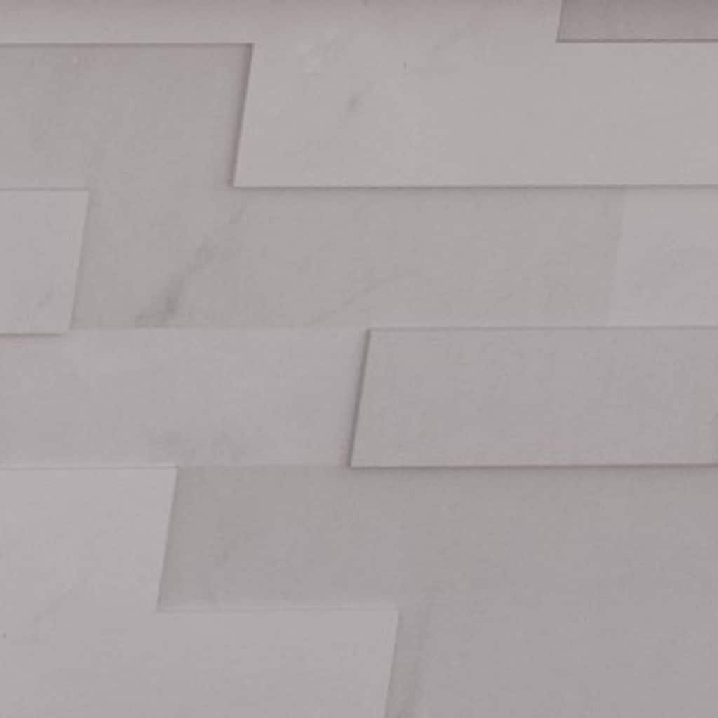 Cliffside 8 in. x 22 in Panel and 8 in. x 24 in. Corner Honed Marble Wall Tile