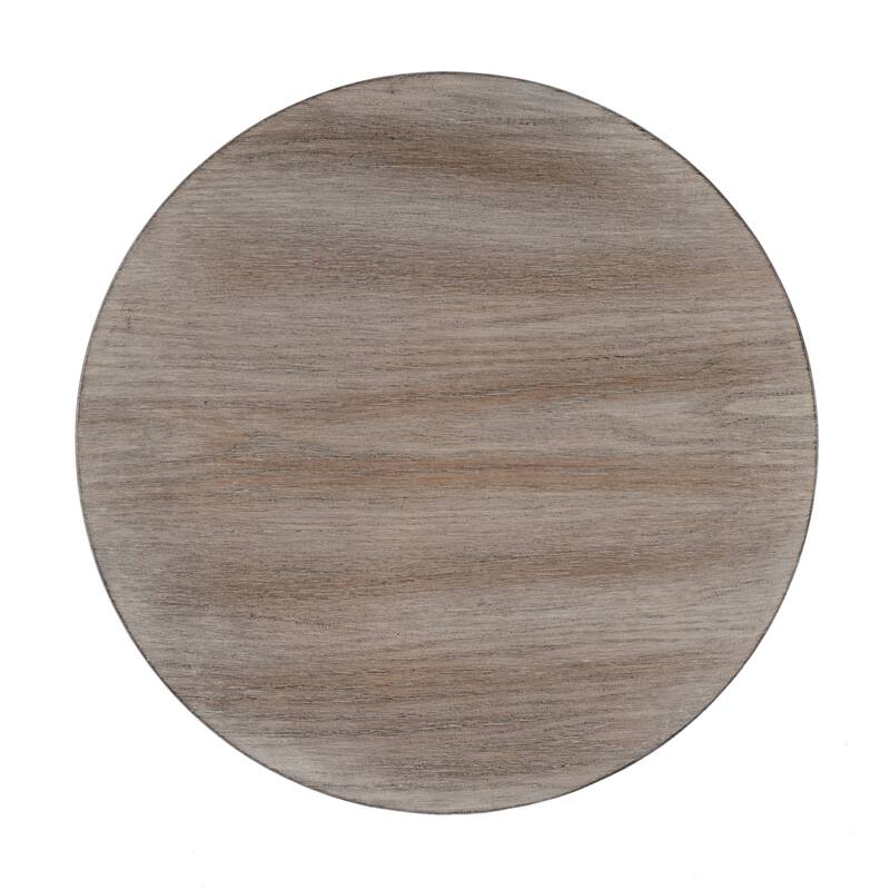 Butler Aphra Modern Solid Wood Accent Table in Driftwood Finish - Gray