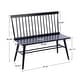 preview thumbnail 7 of 22, Entryway 40"L Solid Wood Dining Bench with Spindle Back