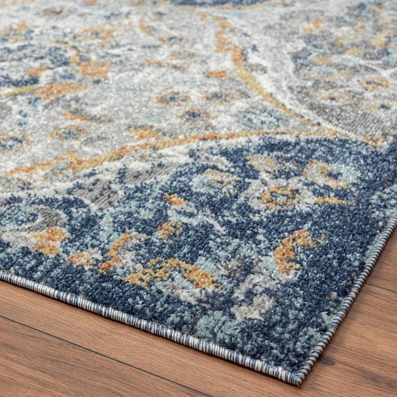 Luxe Weavers Floral Oriental Area Rug, Stain-Resistant Carpet