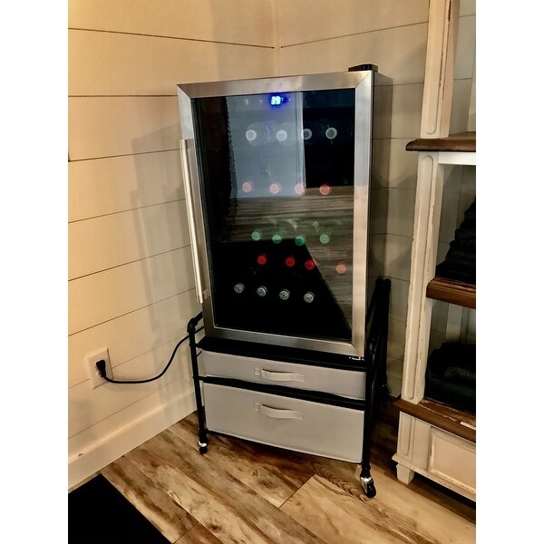 beverage fridge stand