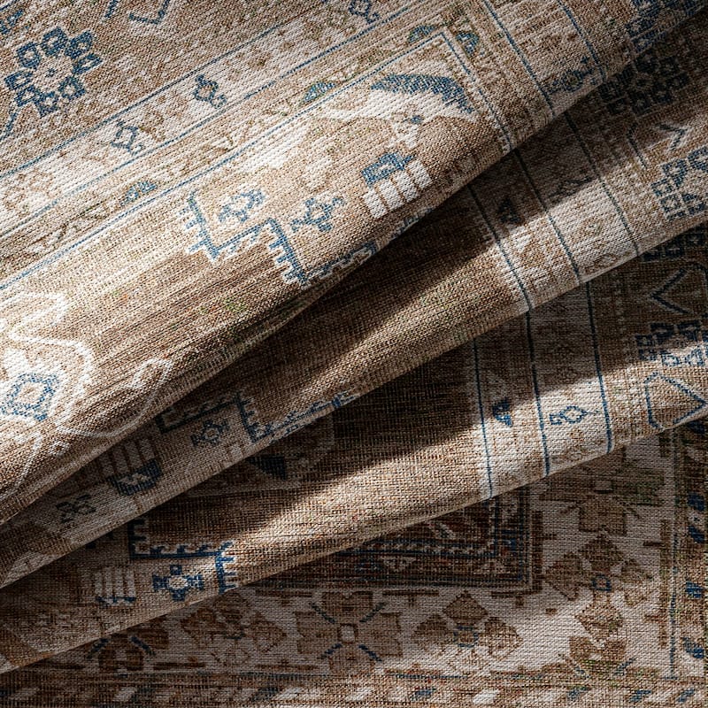 Livabliss Markus Persian Medallion Printed Machine Washable Area Rug