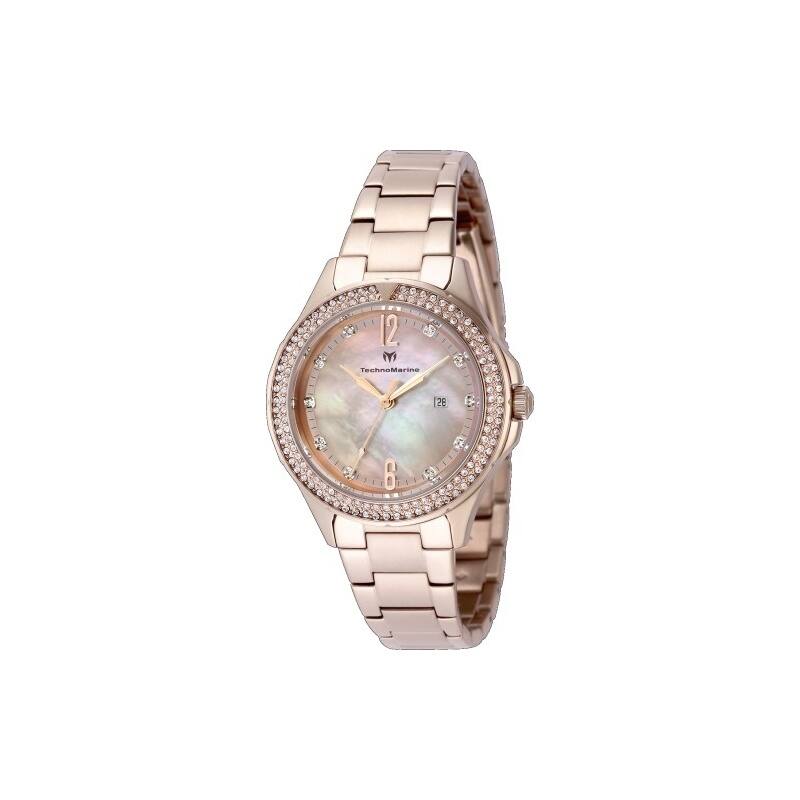 Technomarine Women's TM-826009 LUNA Quartz Pink, White Dial Watch