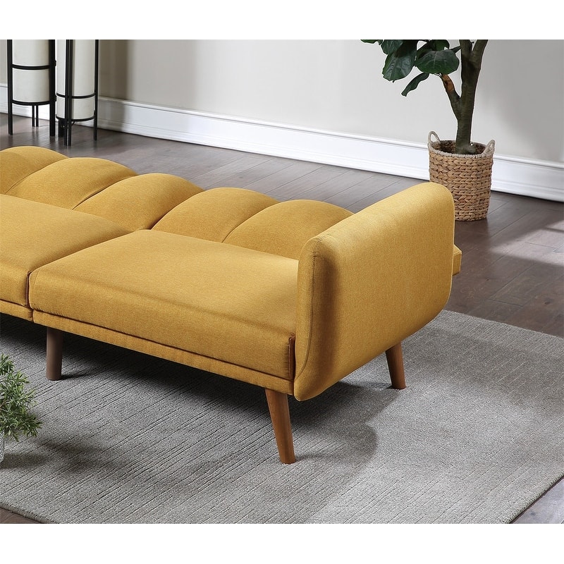 Sofa Convertible Bed with Wooden Legs for Living Room