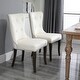 preview thumbnail 3 of 8, Dining Chair Tufted Armless Chair Upholstered Accent Chair, Set of 4