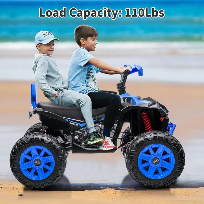 2-Seater Kids Ride-On ATV, 24V Electric Quad 4 Wheeler with 800W Motors