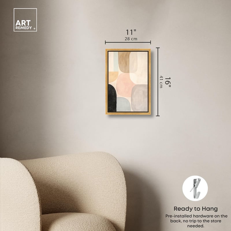 Soft Cubism II Canvas by Art Remedy
