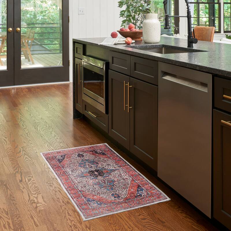 Brilliance Machine Washable Persian Vintage Area Rug